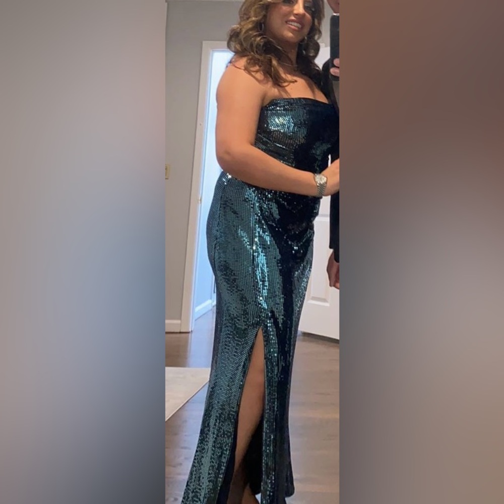 Theia Midnight Blue Gown